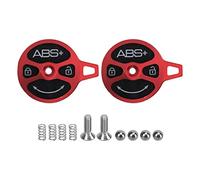 2 Sets Cycling Front Component Airtight Cover | Red CNC Aluminum Alloy Replacement for Motorcycle/Off - Road Vehicle | Electroplating Process, Oxidation - Proof & Sturdy