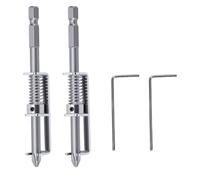 2 sets of spring-type bits with anti drop screw clamps, single handed operation screw fixing tools, ideal drill bits for electricians, mechanics and DIY home repairs