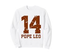 2 Sided Team Pope Leo XIV of Chicago Number 14 Sports Jersey Sudadera