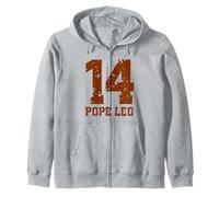 2 Sided Team Pope Leo XIV of Chicago Number 14 Sports Jersey Sudadera con Capucha