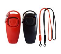 2 silbatos de entrenamiento con 2 cordones para perros, silbato de entrenamiento para mascotas, silbato para perros, adecuado para entrenamiento de mascotas o para dar órdenes a mascotas (negro +