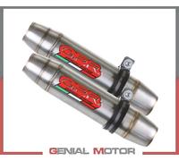 2 Silenciadores Escape GPR DEEPTONE INOX Aprobado SUZUKI GSX-R 1000 K7 2007 2008