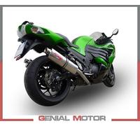 2 Silenciadores Escape GPR TRIOVAL Aprobado KAWASAKI ZZR 1400 2017 > 2020