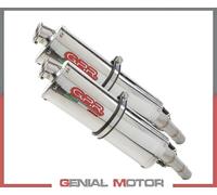 2 Silenciadores Escape GPR TRIOVAL Aprobado SUZUKI V-STROM DL 1000 2002 > 2013