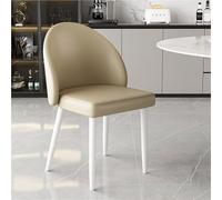 2 Sillas De Comedor Cuero Sintético con Respaldo Curvo, Silla Cocina Decorativa Sin Brazos, Ideal For Maquillaje, Negociación Y Ocio(Color 14)