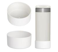 2 sobres de silicona para vasos térmicos Stanley Aerolight Transit 350 ml/470 ml, compatible con varios termos con un diámetro inferior de 6,9 - 7,2 cm (sin taza) (blanco puro)