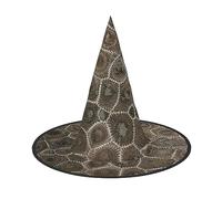 2 sombreros de bruja de Halloween de piedra Petoskey para mujer, ala ancha, plegable, puntiaguda, para fiesta de Halloween