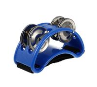 2 Sonajas de Pie, Instrumento Percusión for Niños, Pandereta Única for Actuaciones en Escenario, Sonido Agitación Para MúSicos(Blue)