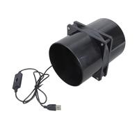 2. Soplador de escape USB de alta velocidad de 120 mm con conducto flexible para circulación de aire de taller y extracción de tienda de campaña ahumada, ventilador de escape de invernadero alimentado