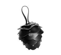 2. Soporte para monedas de piña retro, diseño de poliuretano, clip ajustable para cinturón, portátil, tamaño compacto para hombres y mujeres, accesorios de moda, cartera de piña para mujer, Black