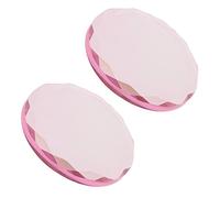 2 soportes adhesivos de cristal para extensiones de pestañas, color rosa