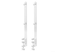 2 soportes de abrazadera de escritorio extendidos para fijación de escritorio y tablero de clavijas, construcción de metal para sujetar equipos seguros y ajustables en el hogar y la oficina