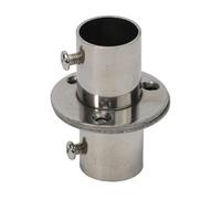 2 soportes de acero inoxidable para armario, barra de flan, soporte de extremo para balcón de 1932 mm, dormitorio, cocina (22 mm)