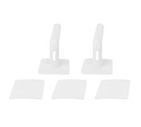 2 soportes de almacenamiento montados en la pared sin perforaciones, organizador de estantes de papel para cocina y baño