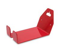 Relaxdays 2 soportes bicicleta pared eje pedal rojo