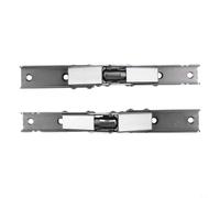 2 soportes de bisagras plegables de 90 grados con bloqueo automático y mecanismo de resorte para instalación de puerta de armario