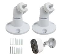 2 soportes de cámara de anillo para todas las cámaras con agujeros de rosca estándar de 1/4, soporte de cámara de anillo ajustable de 360 grados, soporte de cámara interior para Arlo/Cam/Pro/cámara