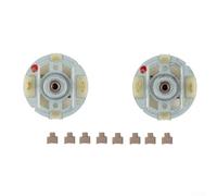 2 soportes de cepillo de carbono para motor RS550 con 8 cepillos, piezas de repuesto de taladro eléctrico para GSR14.4-2 GSR18-2-LI y para destornillador inalámbrico DCD710 DCD700