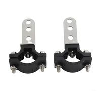 2 soportes de foco de motocicleta con soporte de abrazadera de parachoques delantero para coches eléctricos compatibles con varios vehículos todoterreno, camiones, barcos, equipos agrícolas, ATV UTV