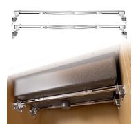 2 soportes de fregadero de montaje inferior, soporte ajustable de acero inoxidable para fregadero de cocina, kit de instalación de soportes de montaje para fregadero de baño resistente (51-80 cm)