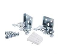 2 soportes de hierro para persianas de montaje en techo y pared, compatibles con persianas venecianas de 25 mm, rieles superiores, accesorios de riel de cortina para un fuerte apoyo