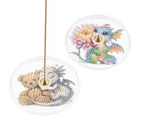 2 soportes de incienso de acrílico con forma especial de pterosaurio 5D