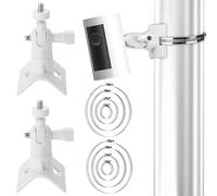 2 soportes de mástil, soporte universal para cámara Eufy Cam/Arlo/Wyze, soporte ajustable para cámara interior y exterior, soporte de mástil para cámara de vigilancia y panel solar