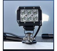 2 soportes de montaje de luz LED para capó, ángulo ajustable, soporte de luz de trabajo, amortiguador de golpes, junta antiarañazos para la mayoría de los coches (negro, 2 unidades)