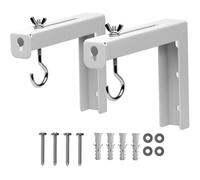 2 soportes de montaje en techo para pantalla de proyector, ganchos para colgar pantallas de proyección para montaje en pared de falso techo.