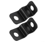 2 soportes de montaje para intermitentes para motocicletas | ABS de alta calidad, resistente al desgaste, resistente a la deformación, color negro, 2 unidades