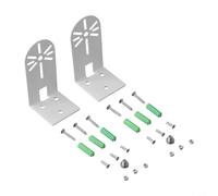2 soportes de pared de metal para Eufy Security E220 y P24 - para cámara de vigilancia robusta con orificio para cable, montaje fácil, color blanco, 9,5 cm