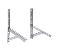 2 soportes de pared para aire acondicionado, 1 - 1,5 p split y bomba de calor, piscina, capacidad de carga de 200 kg, soporte de pared para aire acondicionado, soporte de pared de acero inoxidable