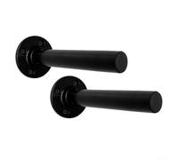 2 soportes de pared resistentes para almacenamiento de placas de pesas para gimnasio en casa con barra extendida de 210 mm