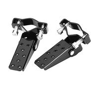2 soportes de pie de motocicleta izquierda y derecha universal de metal, reposapiés de pedal para bicicleta de moto