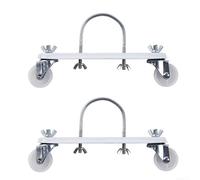 2 soportes de polea móvil para radiador lleno de aceite, soporte giratorio de 360 °, soporte de polea giratoria de 360 °, soporte de polea giratoria o radiador accesorios de calentador de aceite móvil