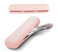 2 soportes de silicona para brochas de maquillaje de viaje, cierre magnético, estuche de brochas de maquillaje suave y portátil, organizador de viaje para brochas de maquillaje, soporte para licuadora