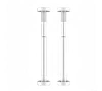 2 soportes de soporte para fregadero de montaje inferior, patas de fregadero ajustables de acero inoxidable, sistema de instalación y reparación de patas de fregadero para cocina, baño (50-80 cm,