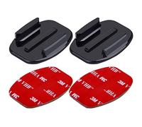 2 Soportes de Superficie Plana + 2 Adhesivos de Montaje para GoPro New Hero / HERO6 / 5/5 Session / 4 Session / 4/3 + / 3/2/1, Xiaoyi y Otras cámaras de acción