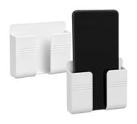 2 soportes de teléfono para pared con adhesivo, soporte de pared para teléfono celular sin taladrar