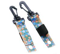 2 soportes flotantes de nailon para pesca con mosca para botellas de hundimiento con clip de mosquetón unido al chaleco o chaqueta correa de cincha en colores de trucha arroyo garantiza un