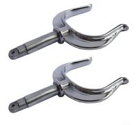 2 soportes laterales de acero inoxidable 316 para barco de fila marino y bote con bloqueo seguro y abrazadera de perno ajustable para un mejor control