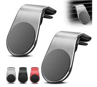 2 soportes magnéticos de navegación para teléfono móvil, tipo L, giratorio de 360°, soporte universal para teléfono celular, soporte magnético fuerte para teléfono móvil para cualquier teléfono