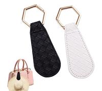 2 soportes magnéticos para sombreros de viaje, de piel sintética, para colgar sombreros en bolsos, maletas y bolsas de viaje, sin marcas de clip, clip para sombreros, Negro+Blanco, Tropfen wie