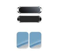 2 Soportes Magnéticos para Teléfono De Coche, Soporte Magnético para Móvil, para GPS(1 Black 1 Silver)