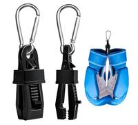 2 Soportes metálicos para de Boxeo | Mosquetón Resistente para asegurar y Transportar de MMA y Muay Thai en Mochilas, Bolsos, Equipaje o Bolsas de Gimnasio | Organizador de Accesorios Boxeo Clip