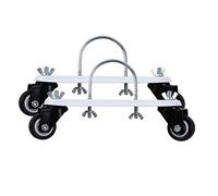 2 soportes móviles para calentador eléctrico de radiador, soporte de rueda direccional de 360 grados, soporte universal de base de rueda, ruedas de acero al carbono duraderas