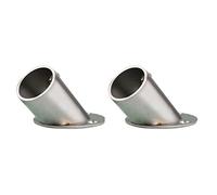 2 soportes para barra de cortina, soporte para barra de cortina, soporte para barra de cortina, acero inoxidable, inoxlm, cortina de enchufe, soporte de brida, soporte de soporte de metal, para bebés