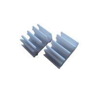 2 soportes para barra DIN 2 módulos - 3 compartimentos universales para abrazaderas Wago 221 (412/413/415) - Impreso en 3D - Resistente al calor - Compatible con riel DIN 35 mm