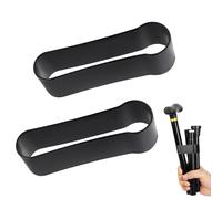 2 soportes para bastones de caminar, duraderos, ligeros, reutilizables, de plástico, fáciles de instalar, quitar muletas, accesorios para bastones plegables, bastones de senderismo, muletas, bastones