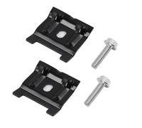 2 soportes para batería con tornillos, soporte de batería de metal negro, soporte para batería 1J0803219 de repuesto, abrazadera de sujeción de batería, soporte para batería de coche, soporte para